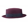 Plstěný klobouk TONAK Porkpie Hirzo Nigro 41114/16 bordový Q 1024
