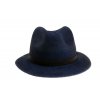 Plstěný klobouk TONAK Fedora Essence Elektra 53512/18 modrý Q 3104