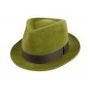 Plstěný klobouk TONAK Fedora Benny 12924/19 světle zelený 4165