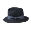 Pánský plstěný klobouk TONAK Fedora Hückel 12242/16 černý Q 9030