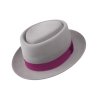 Plstěný klobouk TONAK Porkpie Hirzo 41113/16 šedý Q 8011
