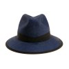 Plstěný klobouk TONAK Fedora Essence Sky 53532/18 modrý  Q 3104