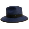 Plstěný klobouk TONAK Fedora Essence Sky 53532/18 modrý  Q 3104
