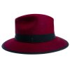 Plstěný klobouk TONAK Fedora Essence Sky 53532/18 tmavě červený Q 1266