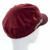 Dámská velurová čepice s kšiltem Krumlovanka 431495 vínová