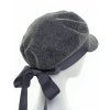 Dámská vlněná čepice s kšiltem Krumlovanka 413050 tmavě šedá