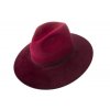 Plstěný klobouk TONAK Fedora Duo  52645/14 bordový Q 1114