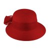 Dámská letní klobouk Fiebig 69781 červený