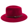 Luxusní plstěný klobouk TONAK 12089/15 červený Q 1114