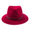 Luxusní plstěný klobouk TONAK 12089/15 červený Q 1114