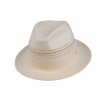 Slaměný klobouk TONAK  Fedora Base Nebbia 36068 natural