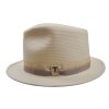 Slaměný klobouk TONAK  Fedora Base Nebbia 36068 natural