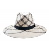 Letní klobouk TONAK Fedora Claudie 35024 bílý
