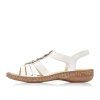 Dámské sandály RIEKER 628g5-80 bílé