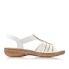 Dámské sandály RIEKER 628g5-80 bílé