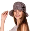 Dámský letní klobouk bucket Krumlovanka 434982  hnědý