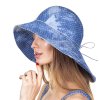 Dámský letní klobouk Krumlovanka modrý denim 440945