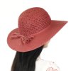 Dámský letní klobouk Big Brim 17022 červený