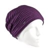 Zimní čepice  se sklady W-0026/Z6N fialová