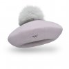 Dámský baret s bambulí W-0005/640 šedá