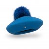 Dámský baret s bambulí W-0005/025 světle modrý