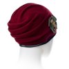 Dámská vlněná čepice W-0067/144 vínová