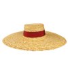 Letní slaměný klobouk TONAK Straw Flat Hat Lavender 35020