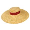 Letní slaměný klobouk TONAK Straw Flat Hat Lavender 35020