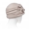 Dámský vlněný klobouček W-0138/517 světle béžový