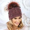 Dámská čepice s bambulí W-0158