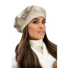Dámský baret  W-0390/960 béžový krumlovanka.cz