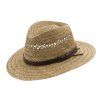 Letní slaměný klobouk Fedora Fa-40259 natural