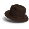 Klobouk TONAK Crushable Wool Fedora Via 13170/21 světle hnědý