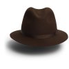 Klobouk TONAK Crushable Wool Fedora Via 13170/21 světle hnědý