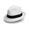 Slaměný klobouk TONAK Trilby La Garde 36033 bílý