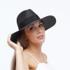 Černý letní klobouk Fedora MC-3939