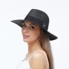 Černý letní klobouk Fedora MC-3939