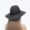 Černý letní klobouk Fedora MC-3939