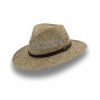 Slaměný pánský klobouk z mořské trávy Fedora 43328