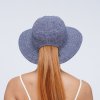 Letní lněný dámský klobouk Fa-43583 modrý