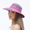 Růžový letní dámský klobouk P-0004/RUZ