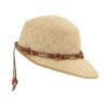 Letní dámský slaměný klobouk s prodlouženým kšiltem Fa-43542 - Paglia stroh