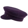 Kapitánka - čepice s kšiltem TONAK 006/19-C4460Z  tmavě fialová