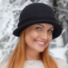 Dámský vlněný modelový klobouk Kr-0032-018 černý