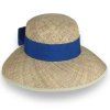 Letní klobouk z mořské trávy s modrou stuhou ME-028/MOD