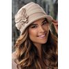 Elegantní dámský zimní klobouk W-0636/284 béžový