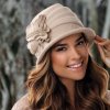 Elegantní dámský zimní klobouk W-0636/284 béžový