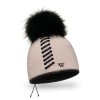 Zimní dámská čepice s bambulí W-0658 barevné varianty