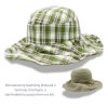 Dámský letní bavlněný klobouk s tvarovatelnou krempou - oboustranný P-12681 khaki
