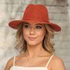 Letní slaměný klobouk Fedora P-12864 - více barev
